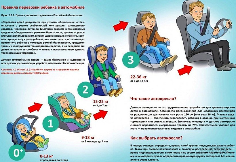 Перевозка детей в багажнике